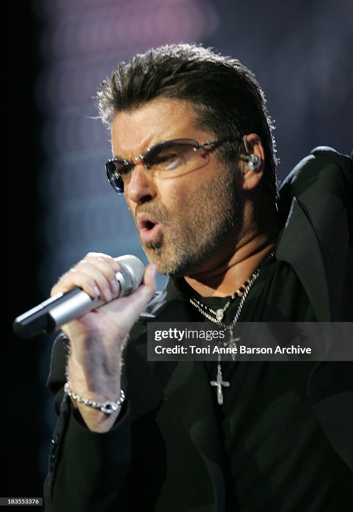 George Michael during George Michael 25 LIVE Tour in Paris at Stade ...
