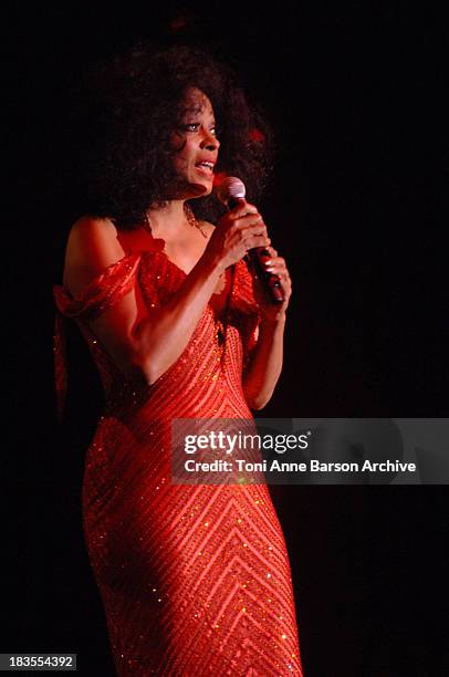 Diana Ross Performs for the Red Cross Ball on July 27, 2007 in Monte Carlo, Monaco.
