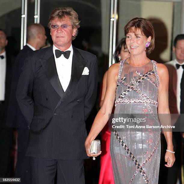 Ernst August of Hanover and Princess Caroline of Monaco arriveat the Red Cross Ball on July 27, 2007 in Monte Carlo, Monaco.