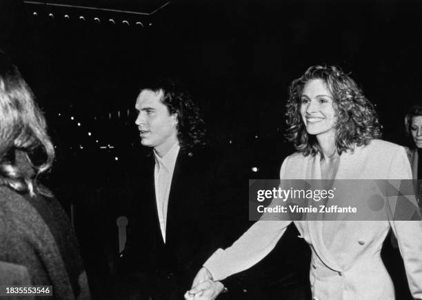 American film Jason Patric and American actress Julie Roberts attend the Hollywood premiere of 'Rush' at the Hollywood Galaxy Cinema in Los Angeles,...