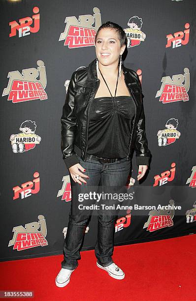 Diam's arrives at the Rex NRJ Cine Awards on October 1, 2007 in Paris, France.