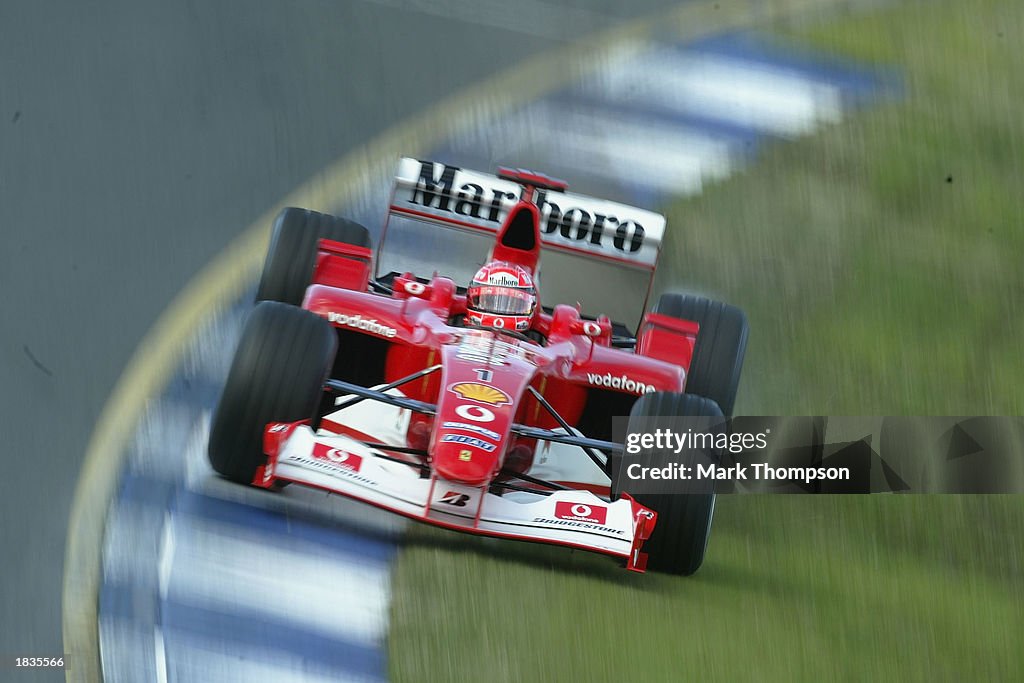 Michael Schumacher of Germany and Ferrari 