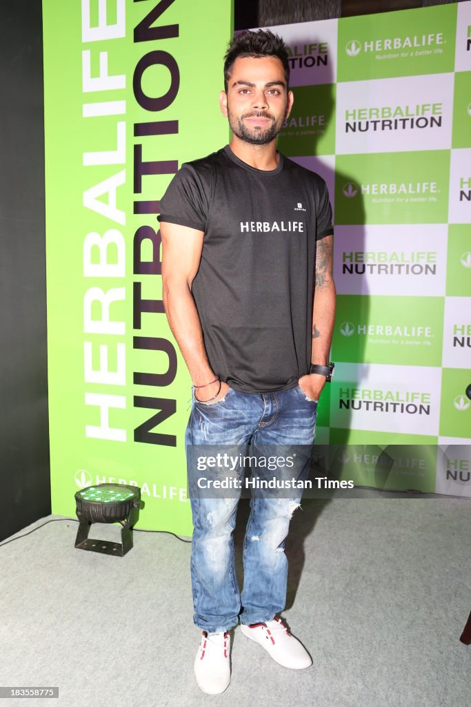 Virat Kohli At Herballife Press Conference