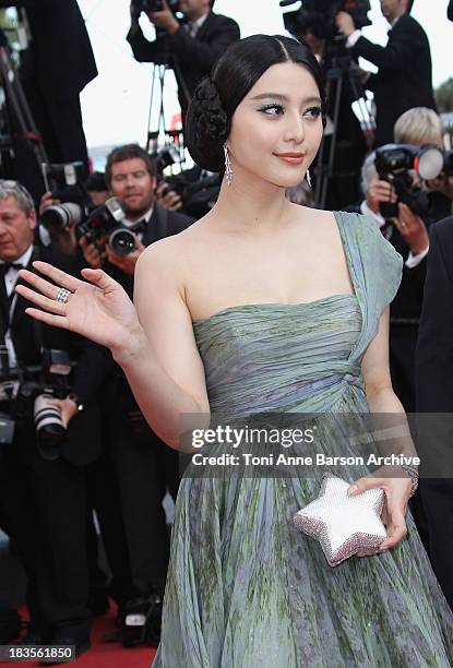 Actress Fan Bing Bing attends the Palme d'Or Closing Ceremony held at the Palais des Festivals during the 63rd Annual International Cannes Film...