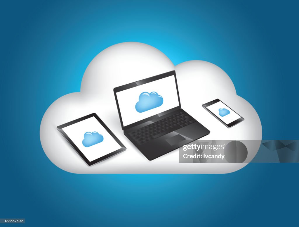 One Computer Mobile Images Computer And Mobile Phone High-Res Vector Graphic - Getty Images