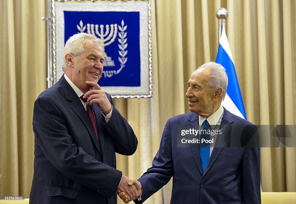 Czech Republic Milos Zeman Visits Israel