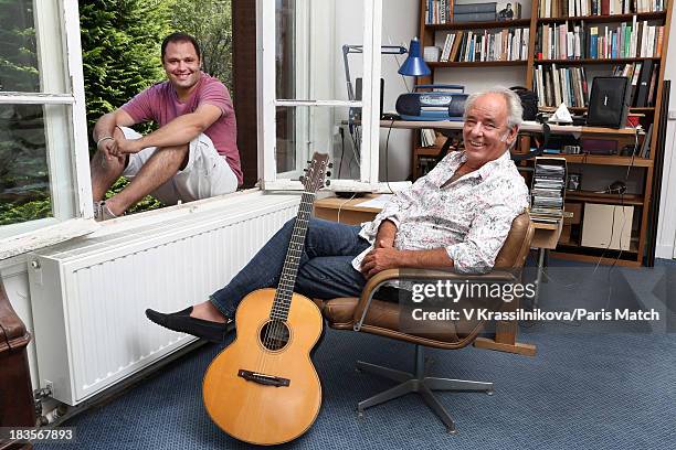 Singer Maxime Le Forestier is photographed at his home for Paris Match on August 29, 2013 in Vendome, France.