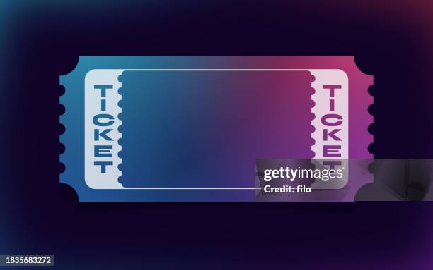 raffle ticket admission entry event gradient design - event manager stock illustrations