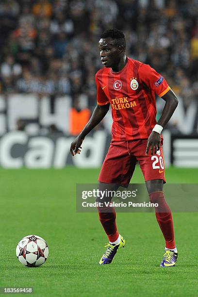 Bruma of Galatasaray AS in action during UEFA Champions League Group B match between Juventus and Galatasaray AS at Juventus Arena on October 2, 2013...