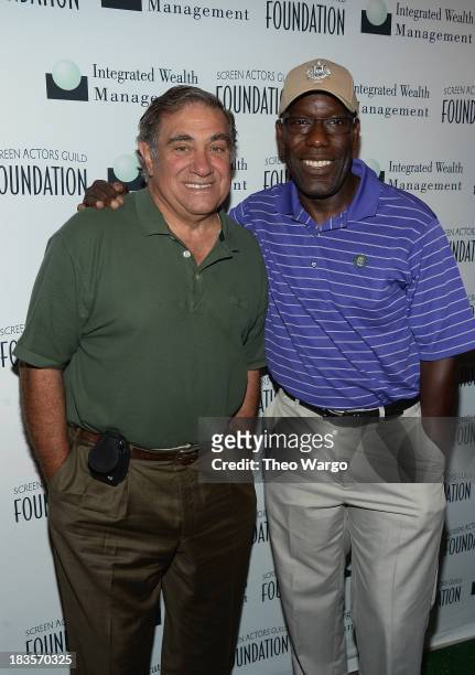 Dan Lauria and James McDaniel attends the Screen Actors Guild Foundation Inaugural New York Golf Classic at Trump National Golf Club Westchester on...