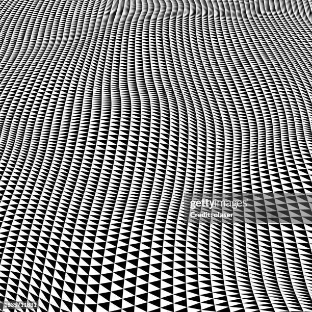 an intricate 3d surface displays checked waves comprised of meticulously warped triangles, exhibiting a profound sense of depth and perspective. - wireframe landscape stock illustrations