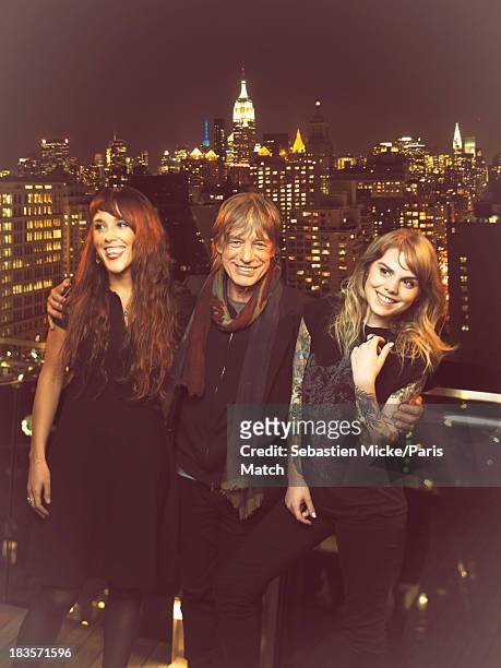 Singers ZAZ, Jean-Louis Aubert and Coeur de Pirate are photographed for Paris Match on September 19, 2013 in New York City.