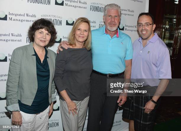 Jill Seltzer, JoBeth Williams, Ron Perlman and Joe Narciso attend the Screen Actors Guild Foundation Inaugural New York Golf Classic at Trump...