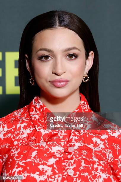 Josie Totah attends a photocall for Apple TV+'s "The Buccaneers" at Park Lane Hotel on December 06, 2023 in New York City.