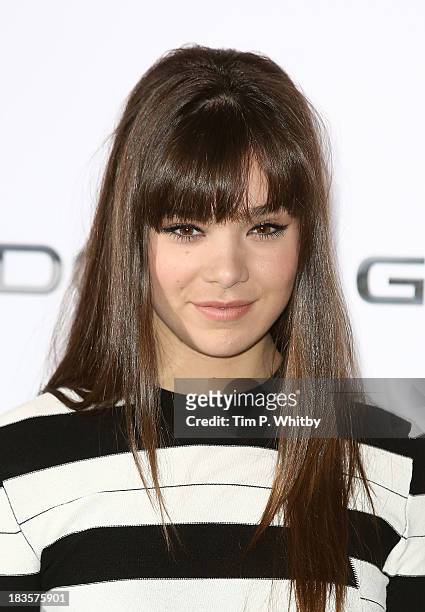 Hailee Steinfeld attends a photocall to promote "Ender's Game" at Odeon Leicester Square on October 7, 2013 in London, England.
