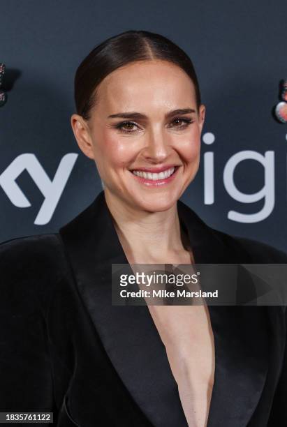 Natalie Portman attends the screening of "May December" at The Curzon Bloomsbury on December 06, 2023 in London, England.