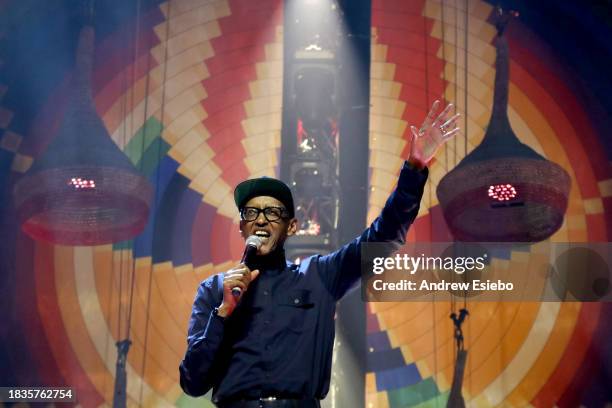 President of the Republic of Rwanda Paul Kagame speaks onstage during Move Afrika: Rwanda 2023 on December 06, 2023 in Kigali, Rwanda.