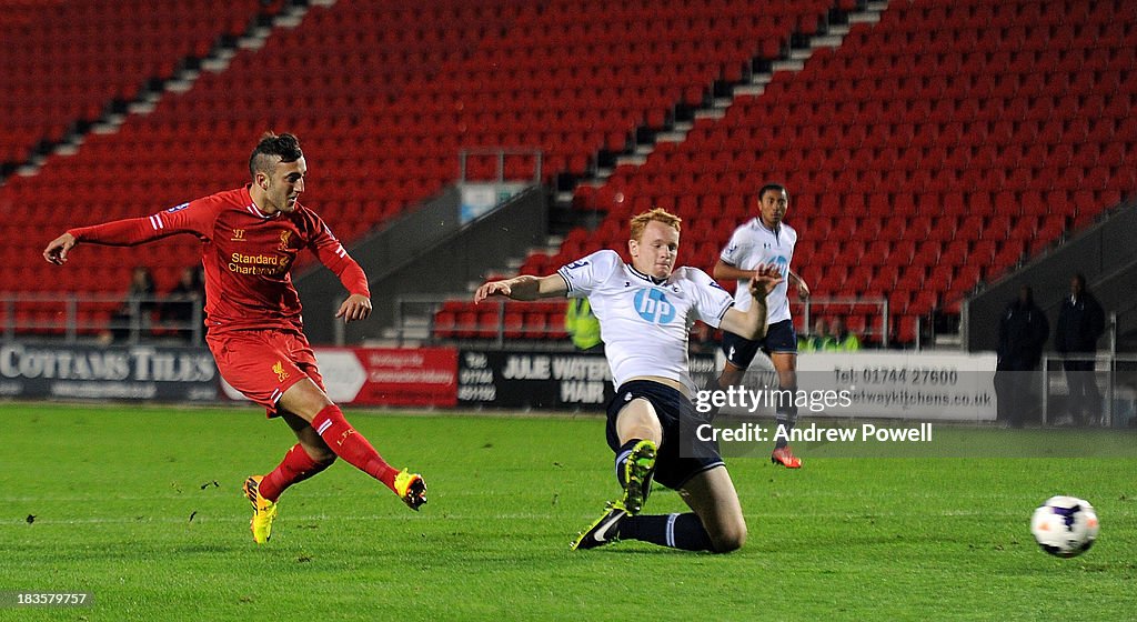 Liverpool U21 v Tottenham Hotspur U21 - Barclays Premier U21 League