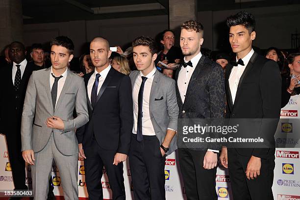 The Wanted attend the Pride of Britain awards at Grosvenor House on October 7, 2013 in London, England.