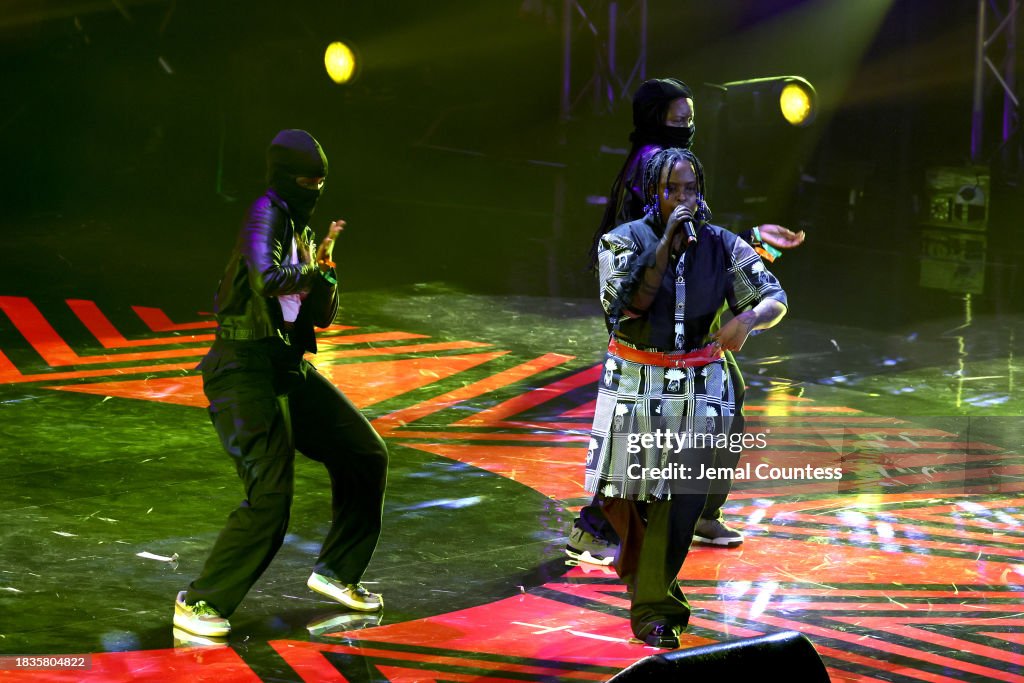 Move Rwanda Contact Ariel Wayz performs onstage during Move Afrika: Rwanda 2023 on... News ...