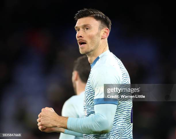 Kieffer Moore of AFC Bournemouth celebrates scoring his team's second goal during the Premier League match between Crystal Palace and AFC Bournemouth...