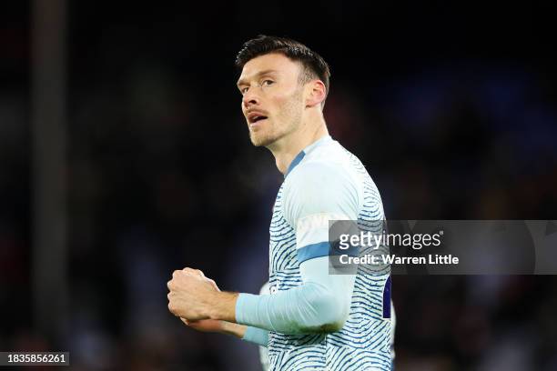 Kieffer Moore of AFC Bournemouth celebrates scoring his team's second goal during the Premier League match between Crystal Palace and AFC Bournemouth...