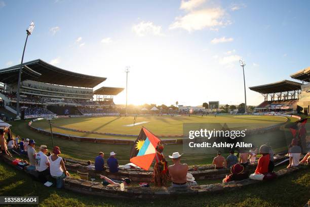 General view during the 2nd CG United One Day International match between West Indies and England at Sir Vivian Richards Stadium on December 06, 2023...