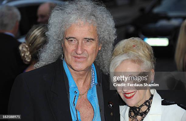 Brian May and Anita Dobson attend the Pride of Britain awards at Grosvenor House, on October 7, 2013 in London, England.