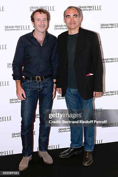 Christophe Blain and Thomas Chabrol attend 'Grand Prix Elle Cinema 2013', held at Cinema Gaumont Champs-Elysees Marignan on October 7, 2013 in Paris,...