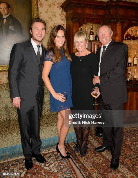 Elle Caring and Ben Caring attend Nicola and James Stephenson, Tracey Emin and Johnny Bergius - VIP Party at Mark's Club on October 7, 2013 in...