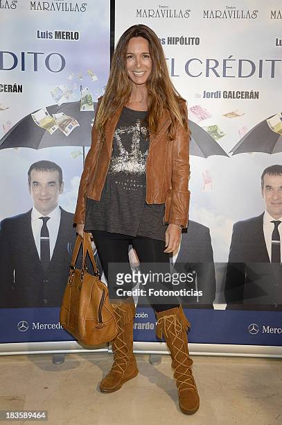 Lidia Bosch attends the premiere of 'El Credito' at Maravillas theater on October 7, 2013 in Madrid, Spain.