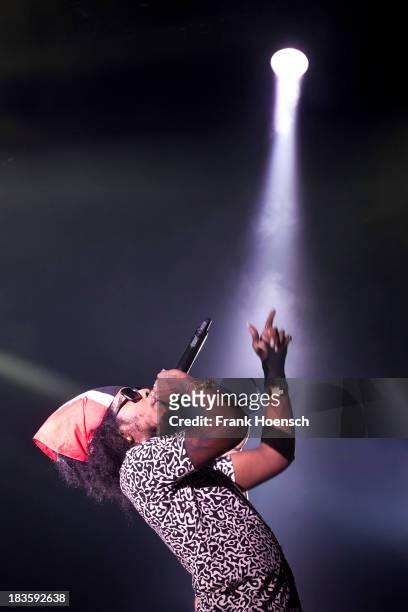 Rapper Trinidad James performs live in support of Wiz Khalifa during a concert at the Columbiahalle on October 7, 2013 in Berlin, Germany.