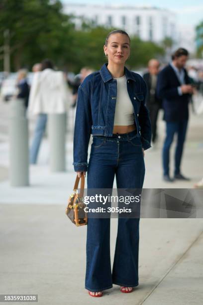 Emma Brooks McAllister is seen at Art Basel Miami Beach on December 06, 2023 in Miami, Florida.