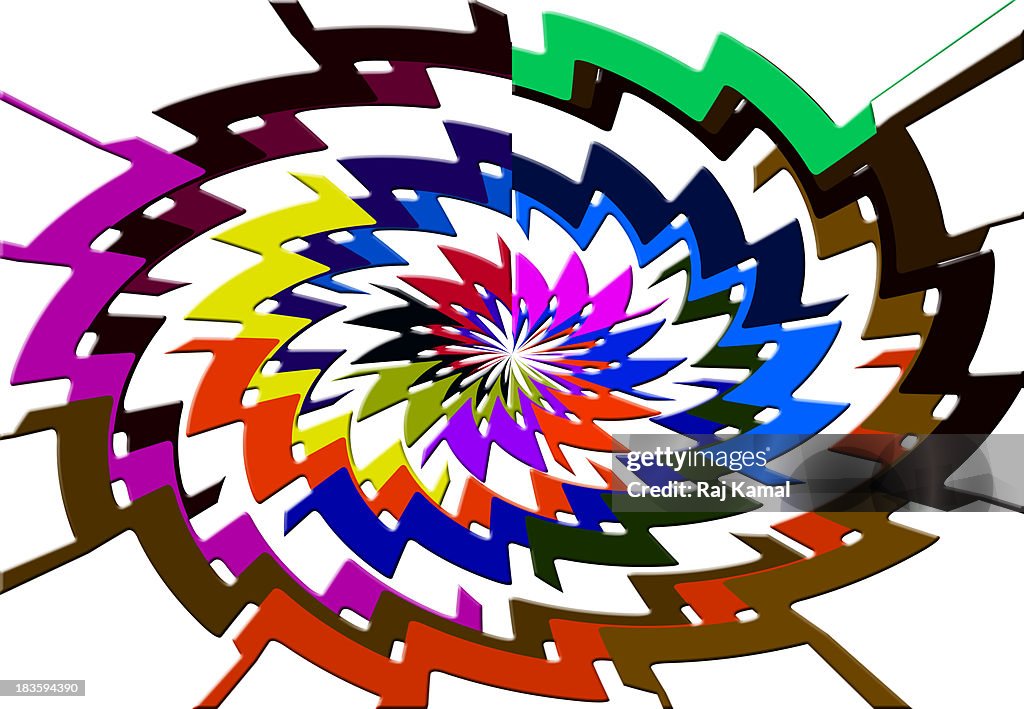 Creative Circular Pattern Layout Circular Creative Shapes Pattern Design High-Res Vector Graphic - Getty ...