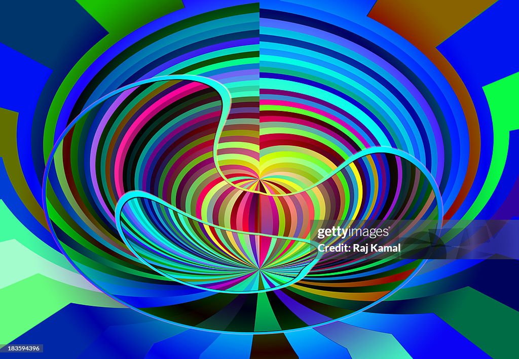 Circular Creative Shapes Pattern Design