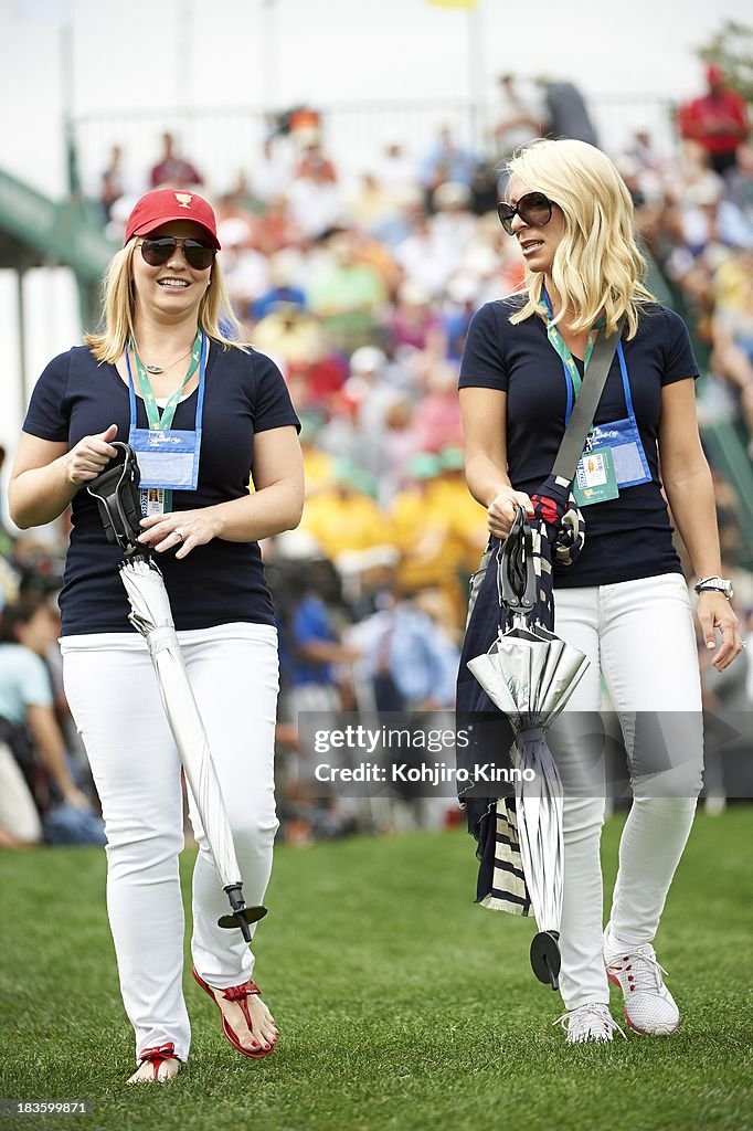 Mandy Mahan Rice Mandy Snedeker, wife of Brandt Snedeker, with Mandy Mahan, wife of ...