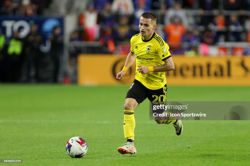 Columbus Crew midfielder Alexandru Man controls the ball during the ...