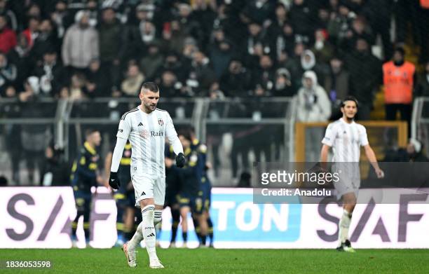 Rebic of Besiktas gets upset at the end of the Turkish Super Lig week 15 match between Besiktas and Fenerbahce at Tupras Stadium in Istanbul, Turkiye...