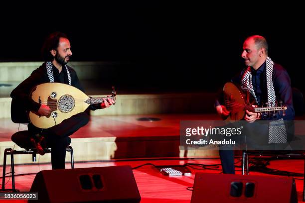 Le Trio Joubran, a music band playing traditional Palestinian and Arabic music formed by 3 Palestinian brothers Samir , Wissam and Adnan Joubran...