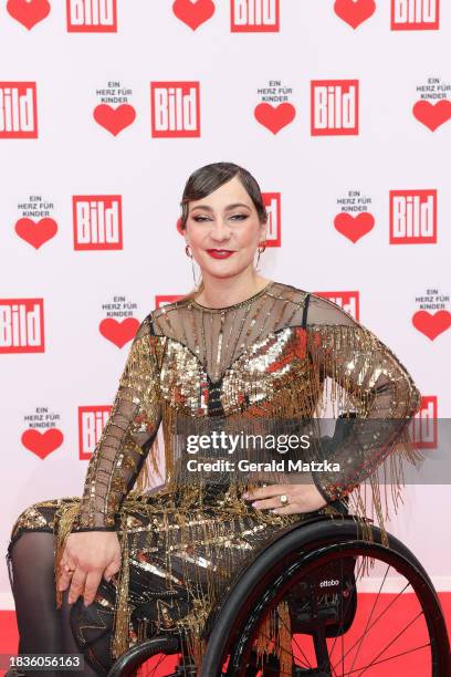 Kristina Vogel attends the Ein Herz Fuer Kinder Gala 2023 at Studio Berlin Adlershof on December 9, 2023 in Berlin, Germany.