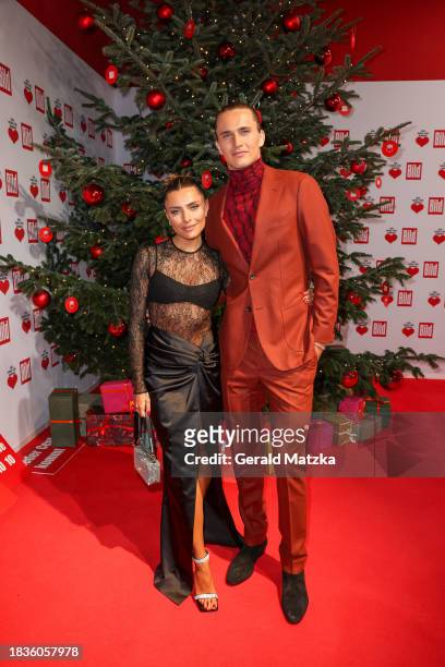 Sophia Thomalla and Alexander Zverev attend the Ein Herz Fuer Kinder Gala 2023 at Studio Berlin Adlershof on December 9, 2023 in Berlin, Germany.