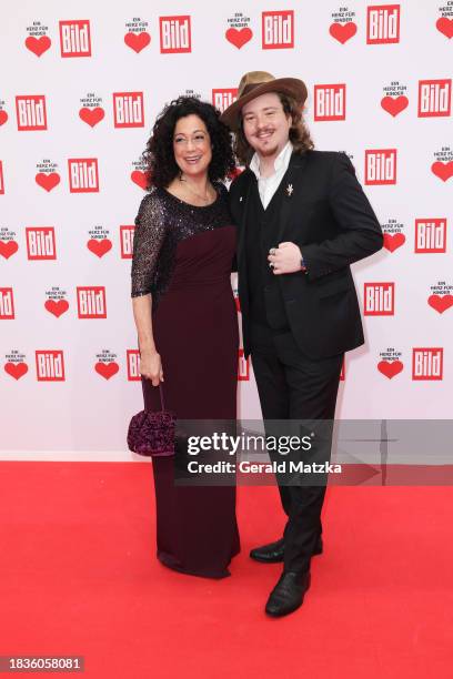 Barbara Wussow and Nikolaus Fortell attend the Ein Herz Fuer Kinder Gala 2023 at Studio Berlin Adlershof on December 9, 2023 in Berlin, Germany.