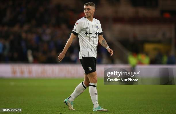 Jack Taylor of Ipswich Town is playing during the Sky Bet Championship match between Middlesbrough and Ipswich Town at the Riverside Stadium in...