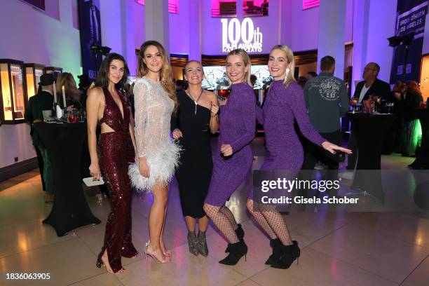 Suzanne Wassel, Julia Haupt, Carolin Henseler, Nina Meise, Julia Meise during the 100th Film Award for Mayk Azzato event at the Charles Hotel on...