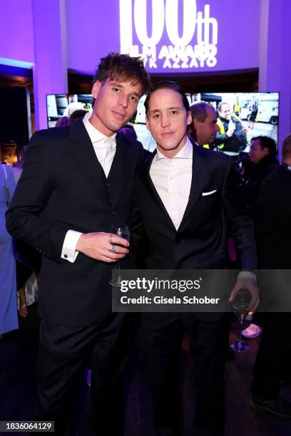 Douglas Aaron Meyer, Raoul Ayrton Meyer Jr. During the 100th Film Award for Mayk Azzato event at the Charles Hotel on December 9, 2023 in Munich,...