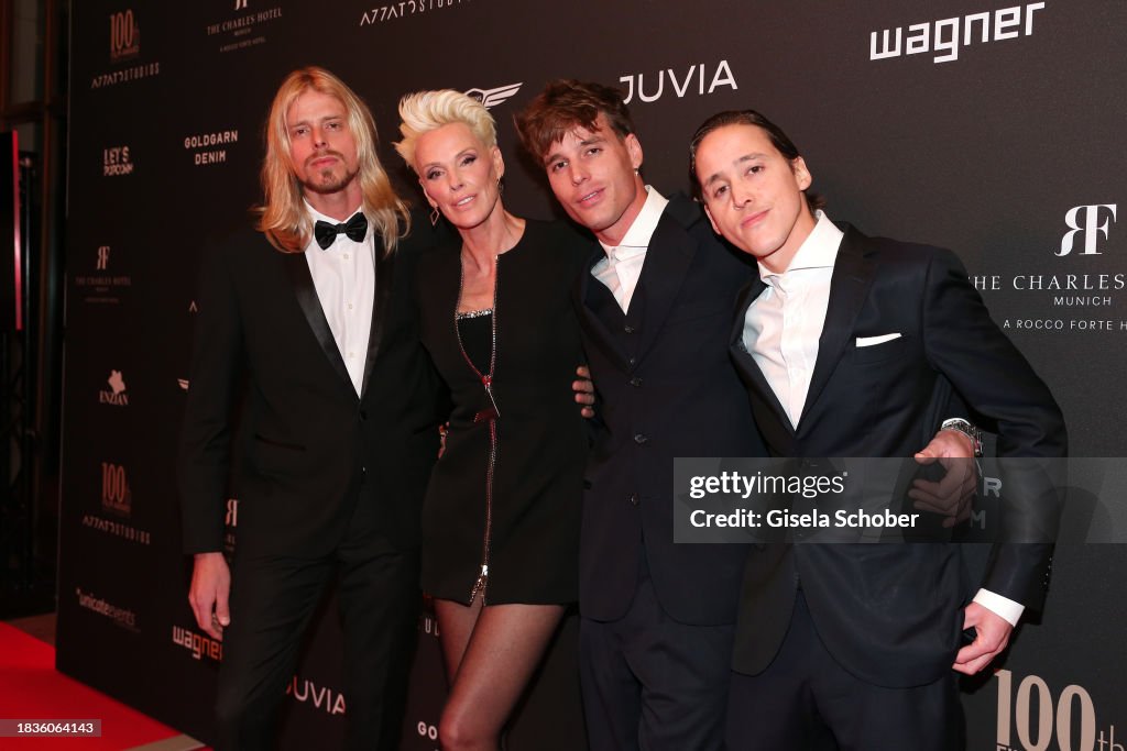 Brigitte Nielsen and her sons Killian Marcus Nielsen , Douglas Aaron