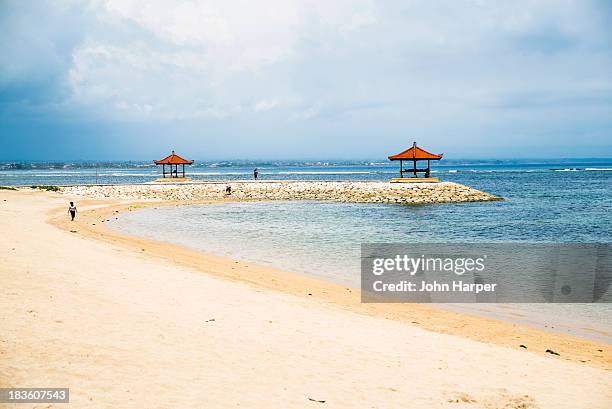 sanur beach, sanur, bali - sanur bildbanksfoton och bilder