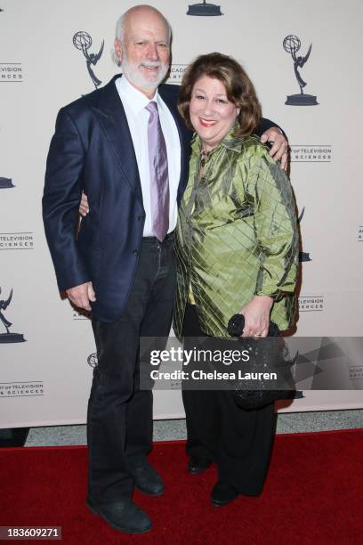 Director James Burrows and actress Margo Martindale arrive at "An Evening Honoring James Burrows" at Academy of Television Arts & Sciences on October...