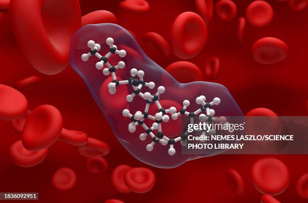 vitamin d3 molecule, illustration - nutritional supplement stock illustrations