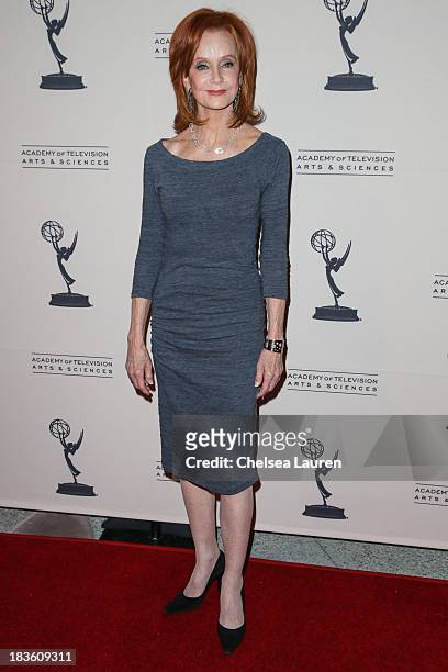 Actress Swoosie Kurtz arrives at "An Evening Honoring James Burrows" at Academy of Television Arts & Sciences on October 7, 2013 in North Hollywood,...